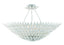 Crystorama Broche 8 Light Matte White Semi Flush Mount