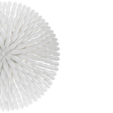 Crystorama Broche 8 Light Matte White Semi Flush Mount