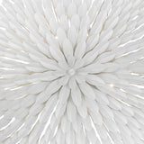 Crystorama Broche 8 Light Matte White Semi Flush Mount