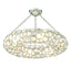 Crystorama Palla 6 Light Antique Silver Semi Flush Mount