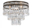 Crystorama Mercer 3 Light Hand Cut Crystal English Bronze Flush Mount