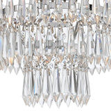 Crystorama Mercer 3 Light Hand Cut Crystal English Bronze Flush Mount