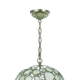 Crystorama Palla 1 Light Antique Silver Sphere Pendant