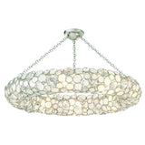 Crystorama Palla 8 Light Antique Silver Semi Flush Mount