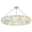 Crystorama Palla 8 Light Antique Silver Semi Flush Mount