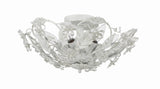 Crystorama Paris Market 6 Light Antique White Semi Flush Mount