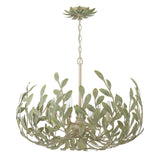 Crystorama Broche 6 Light Champagne Green Tea Chandelier