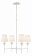 Crystorama Broche 4 Light Matte White Chandelier