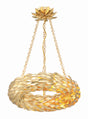 Crystorama Broche 6 Light LED Antique Gold Chandelier