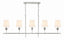 Crystorama Broche 5 Light Antique Silver Linear Chandelier