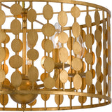Crystorama Layla 5 Light Antique Gold Chandelier