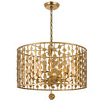 Crystorama Layla 6 Light Antique Gold Chandelier