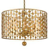 Crystorama Layla 6 Light Antique Gold Chandelier