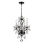 Crystorama Traditional Crystal 4 Light Spectra Crystal Polished English Bronze Mini Chandelier