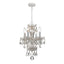 Crystorama Traditional Crystal 4 Light Swarovski Strass Crystal Wet White Mini Chandelier