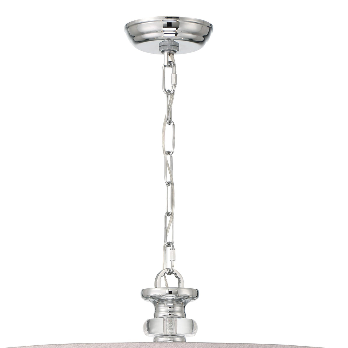Crystorama Hampton 8 Light Drum Shade Polished Chrome Chandelier