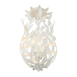 Crystorama Broche 3 Light Matte White Semi Flush Mount