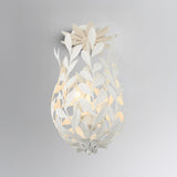 Crystorama Broche 3 Light Matte White Semi Flush Mount
