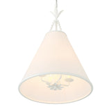 Crystorama Broche 4 Light Matte White Pendant