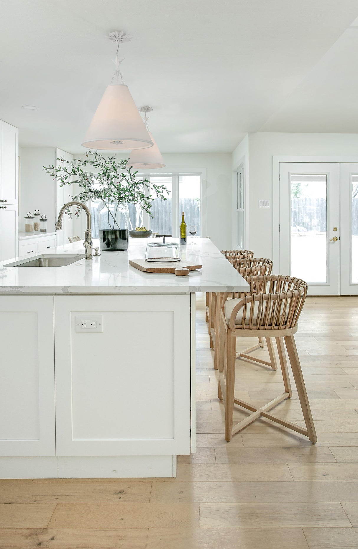 Crystorama Broche 4 Light Matte White Pendant