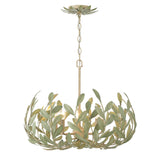 Crystorama Broche 5 Light Champagne Green Tea Chandelier