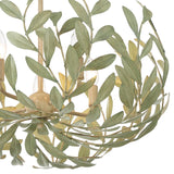 Crystorama Broche 5 Light Champagne Green Tea Chandelier