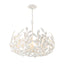 Crystorama Broche 5 Light Matte White Chandelier