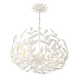 Crystorama Broche 5 Light Matte White Chandelier