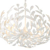 Crystorama Broche 5 Light Matte White Chandelier