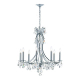 Crystorama Cedar 8 Light Polished Chrome Chandelier