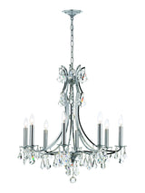Crystorama Cedar 8 Light Swarovski Strass Crystal Polished Chrome Chandelier