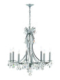Crystorama Cedar 8 Light Swarovski Strass Crystal Polished Chrome Chandelier