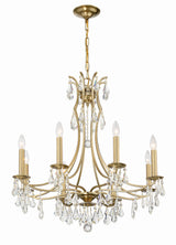 Crystorama Cedar 8 Light Vibrant Gold Chandelier