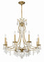 Crystorama Cedar 8 Light Vibrant Gold Chandelier