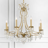 Crystorama Cedar 8 Light Vibrant Gold Chandelier