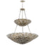 Crystorama Broche 18 Light Antique Silver Leaf Chandelier