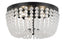 Crystorama Rylee 3 Light Matte Black Flush Mount