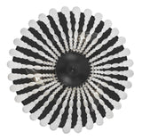 Crystorama Rylee 3 Light Matte Black Flush Mount