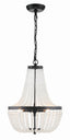 Crystorama Rylee 3 Light Matte Black Mini Chandelier