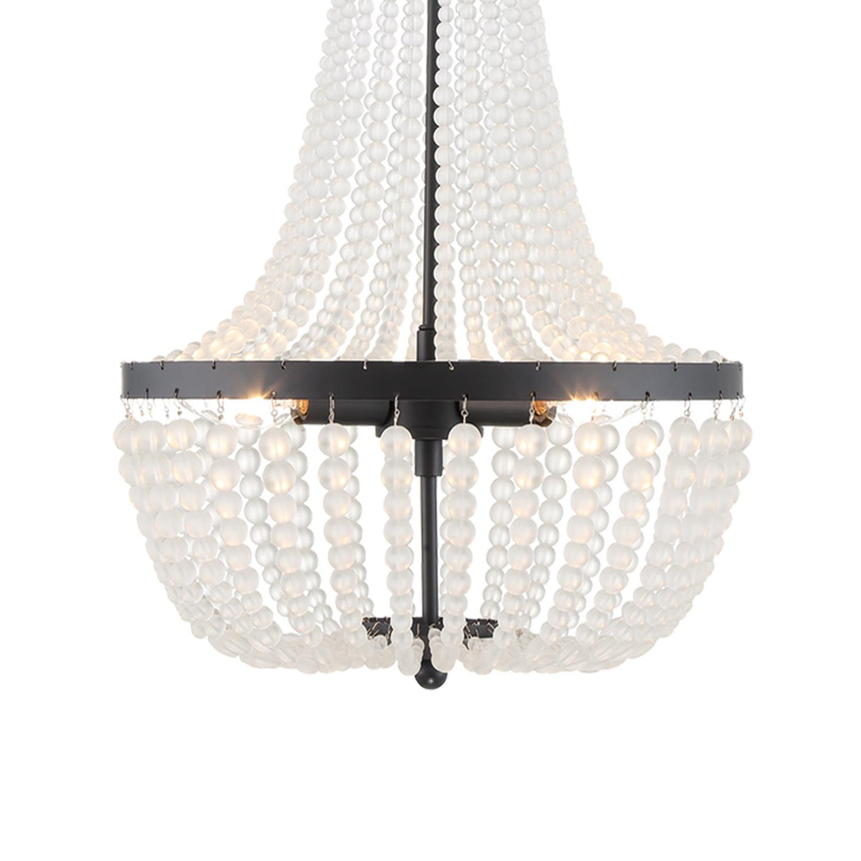 Crystorama Rylee 3 Light Matte Black Mini Chandelier