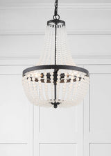 Crystorama Rylee 3 Light Matte Black Mini Chandelier