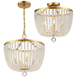 Crystorama Rylee 4 Light Antique Gold Chandelier