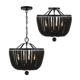 Crystorama Rylee 4 Light Matte Black Chandelier