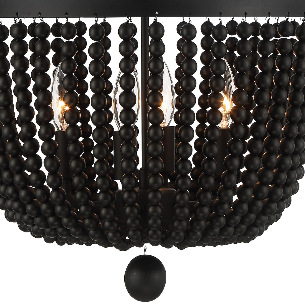 Crystorama Rylee 4 Light Matte Black Chandelier