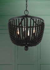 Crystorama Rylee 4 Light Matte Black Chandelier