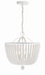 Crystorama Rylee 4 Light Matte White Chandelier