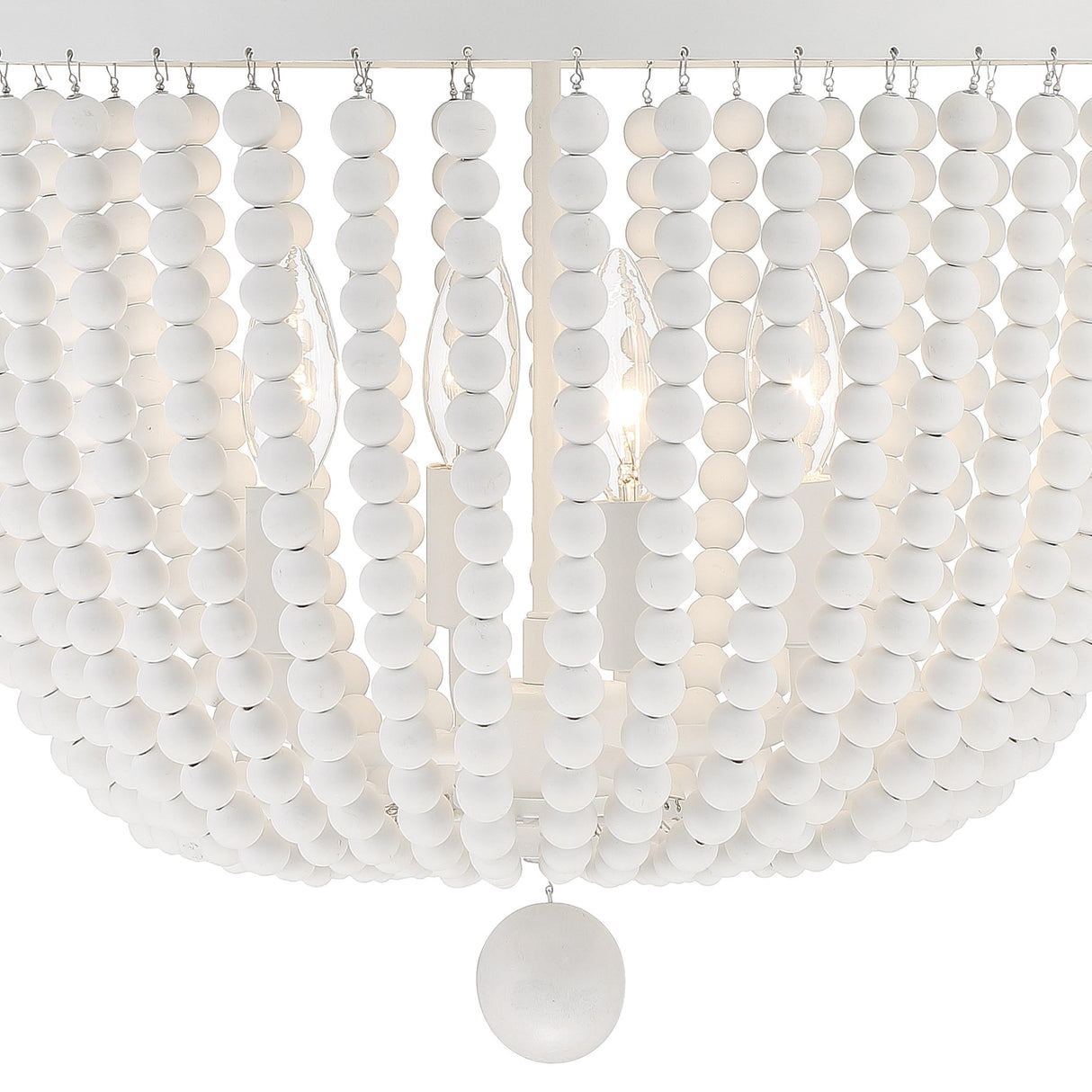 Crystorama Rylee 4 Light Matte White Chandelier