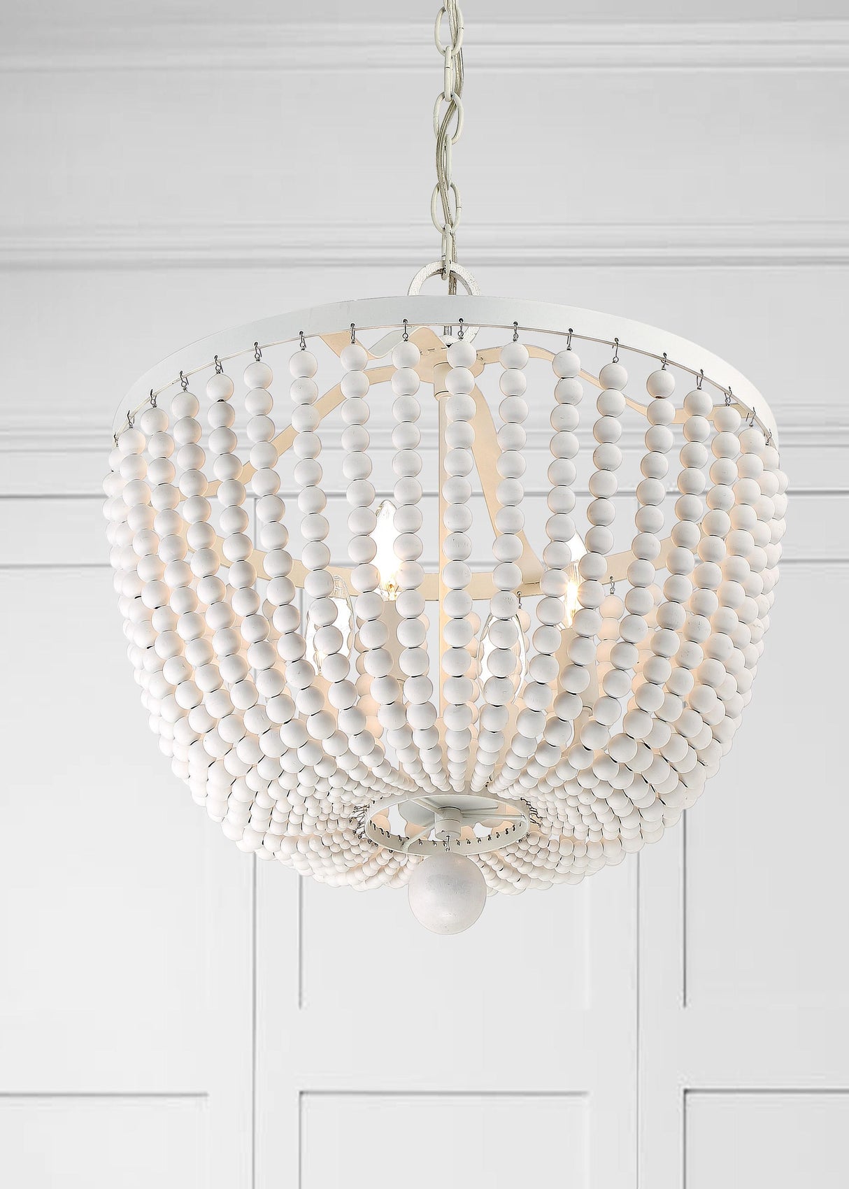 Crystorama Rylee 4 Light Matte White Chandelier