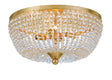 Crystorama Rylee 4 Light Antique Gold Flush Mount