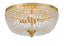 Crystorama Rylee 4 Light Antique Gold Flush Mount